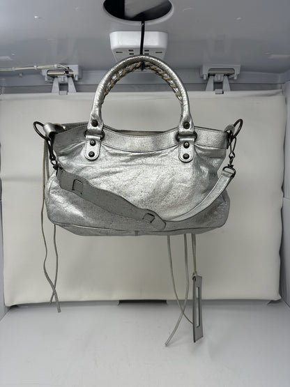 Balenciaga City Bag Silver