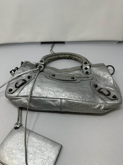 Balenciaga City Bag Silver