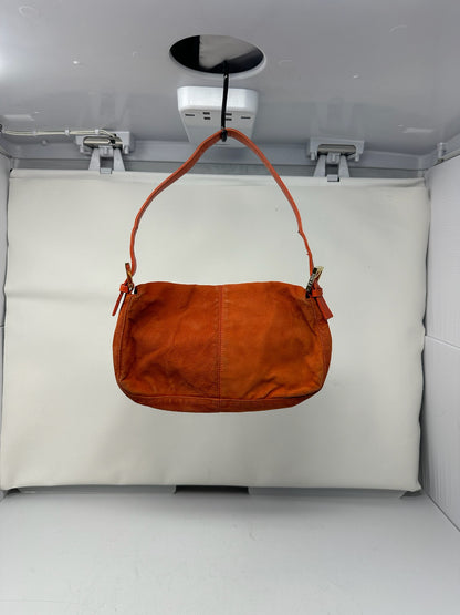 Fendi Baguette Orange Suede