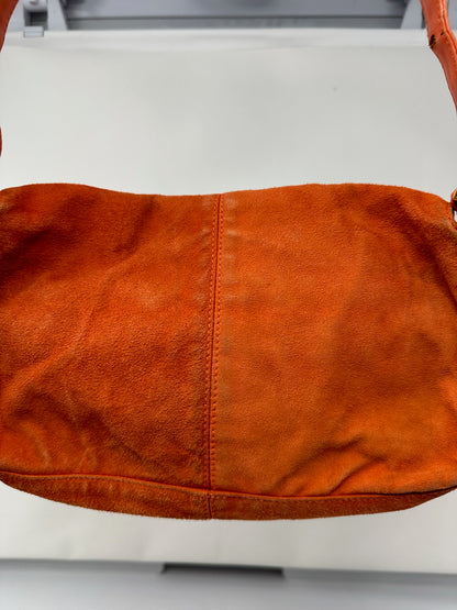 Fendi Baguette Orange Suede