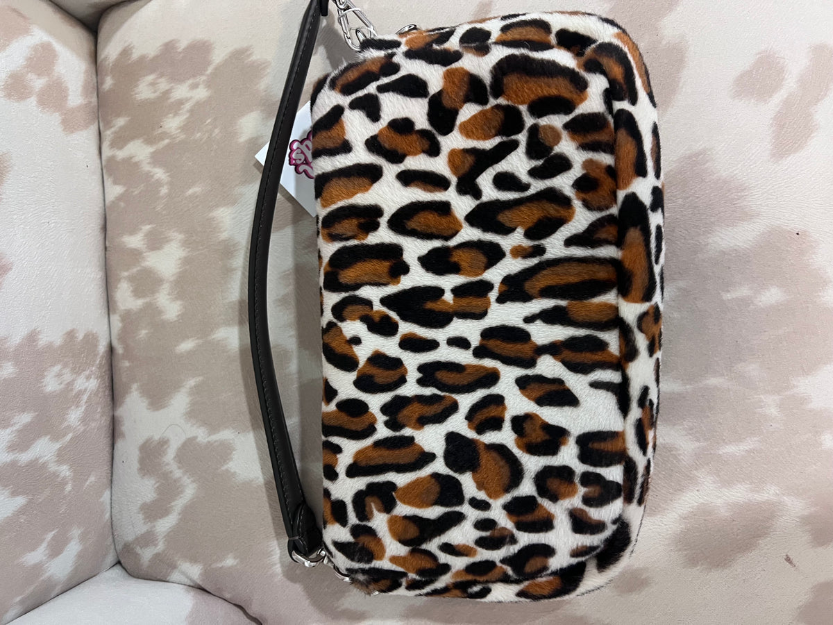 Fendi Leopard Print Baguette Bag