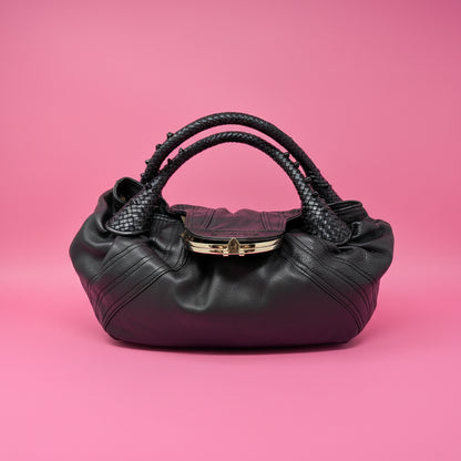 Fendi Spy Bag Black Leather (Missing Key Luck Charm)