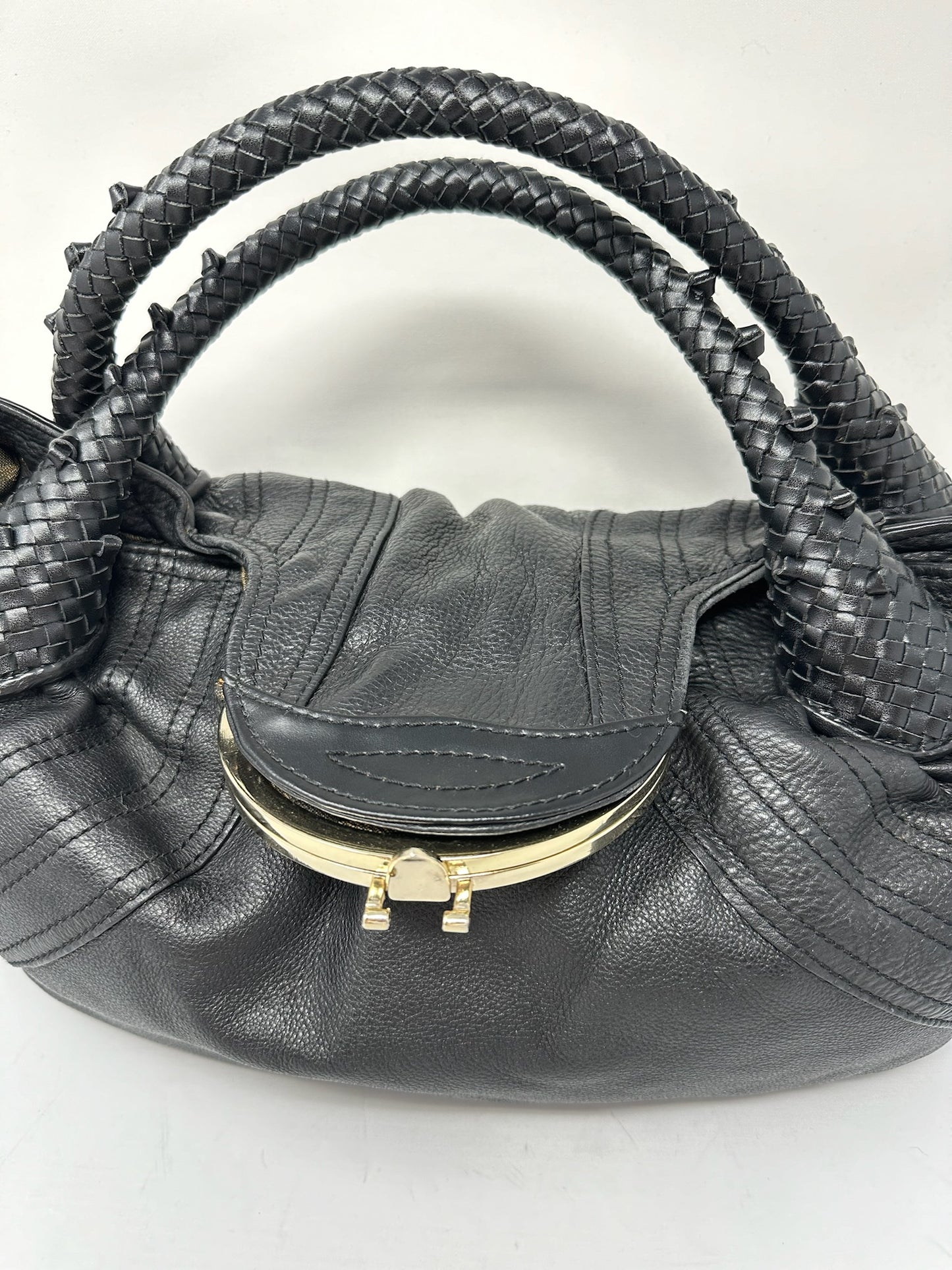 Fendi Spy Bag Black Leather (Missing Key Luck Charm)