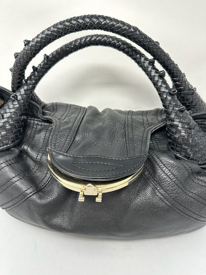 Fendi Spy Bag Black Leather (Missing Key Luck Charm)