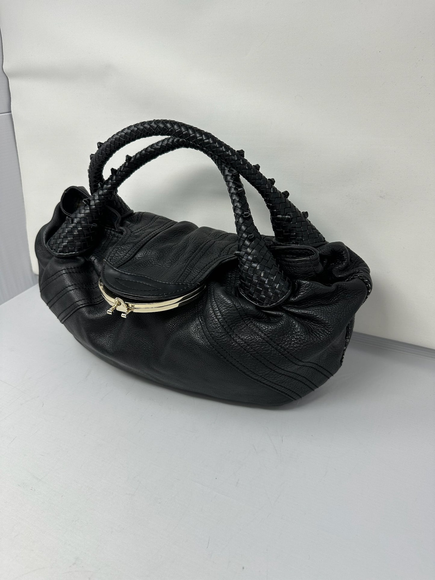 Fendi Spy Bag Black Leather (Missing Key Luck Charm)