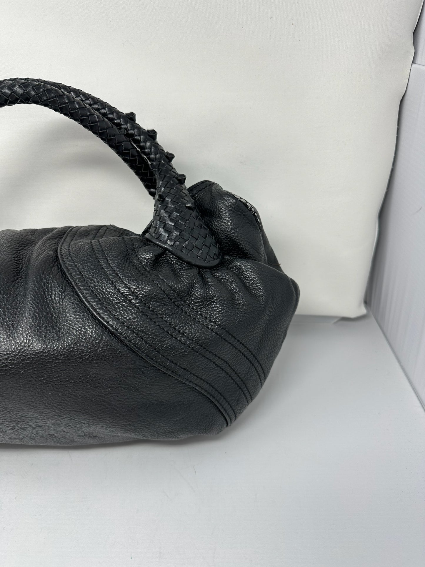 Fendi Spy Bag Black Leather (Missing Key Luck Charm)