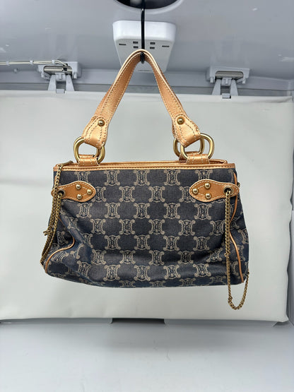 Celine Macadam Denim and Leather