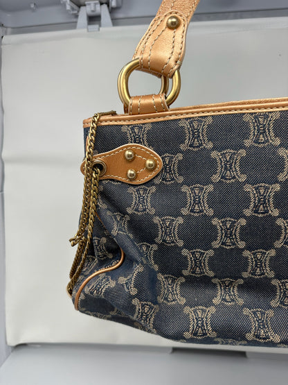 Celine Macadam Denim and Leather