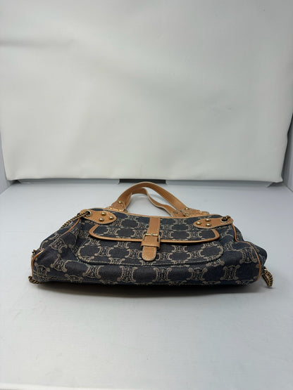 Celine Macadam Denim and Leather