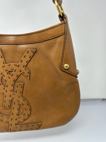 YSL Brown Leather Hobo