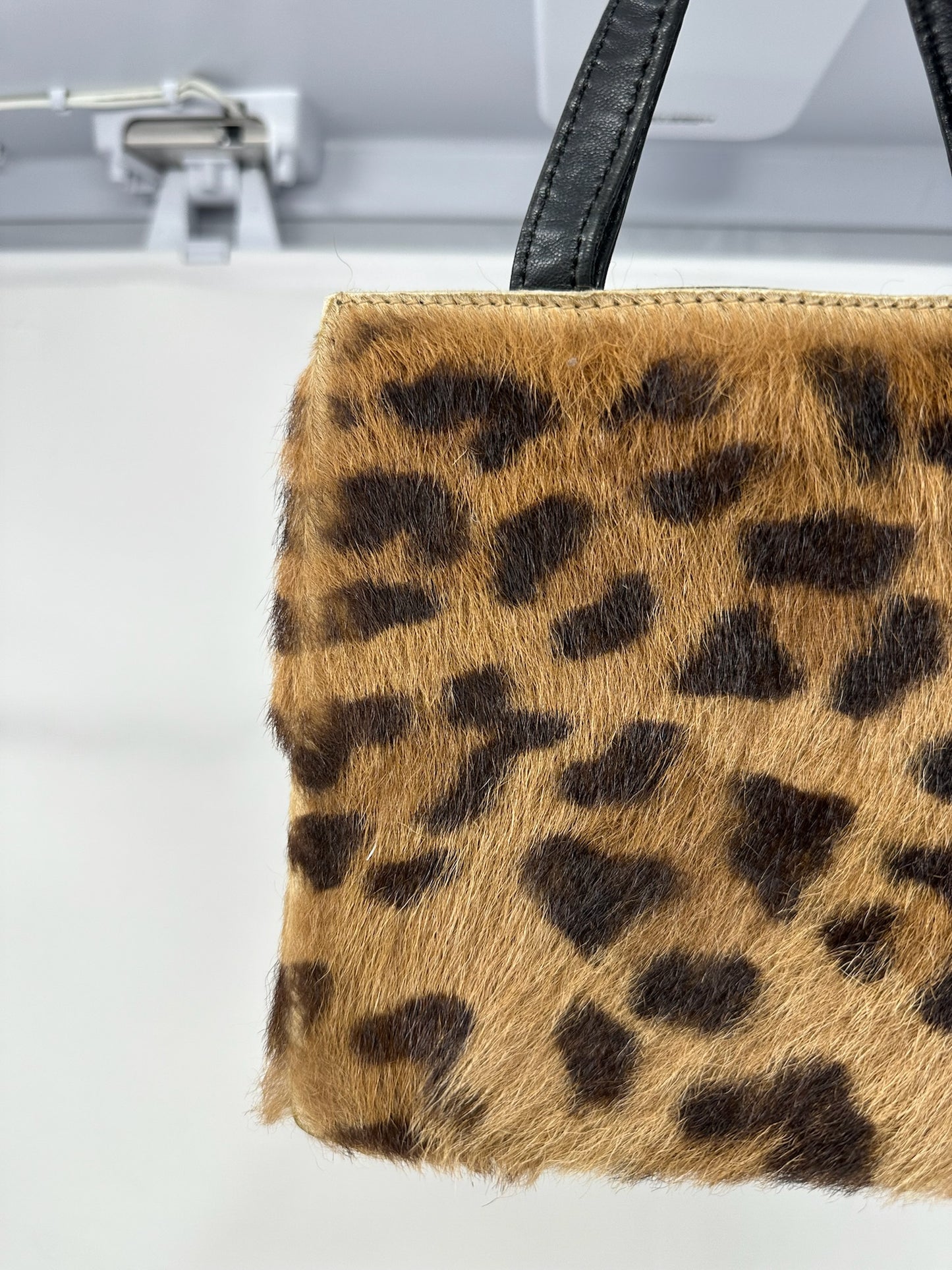 Loewe Furry Leopard Print Mini Tote Bag