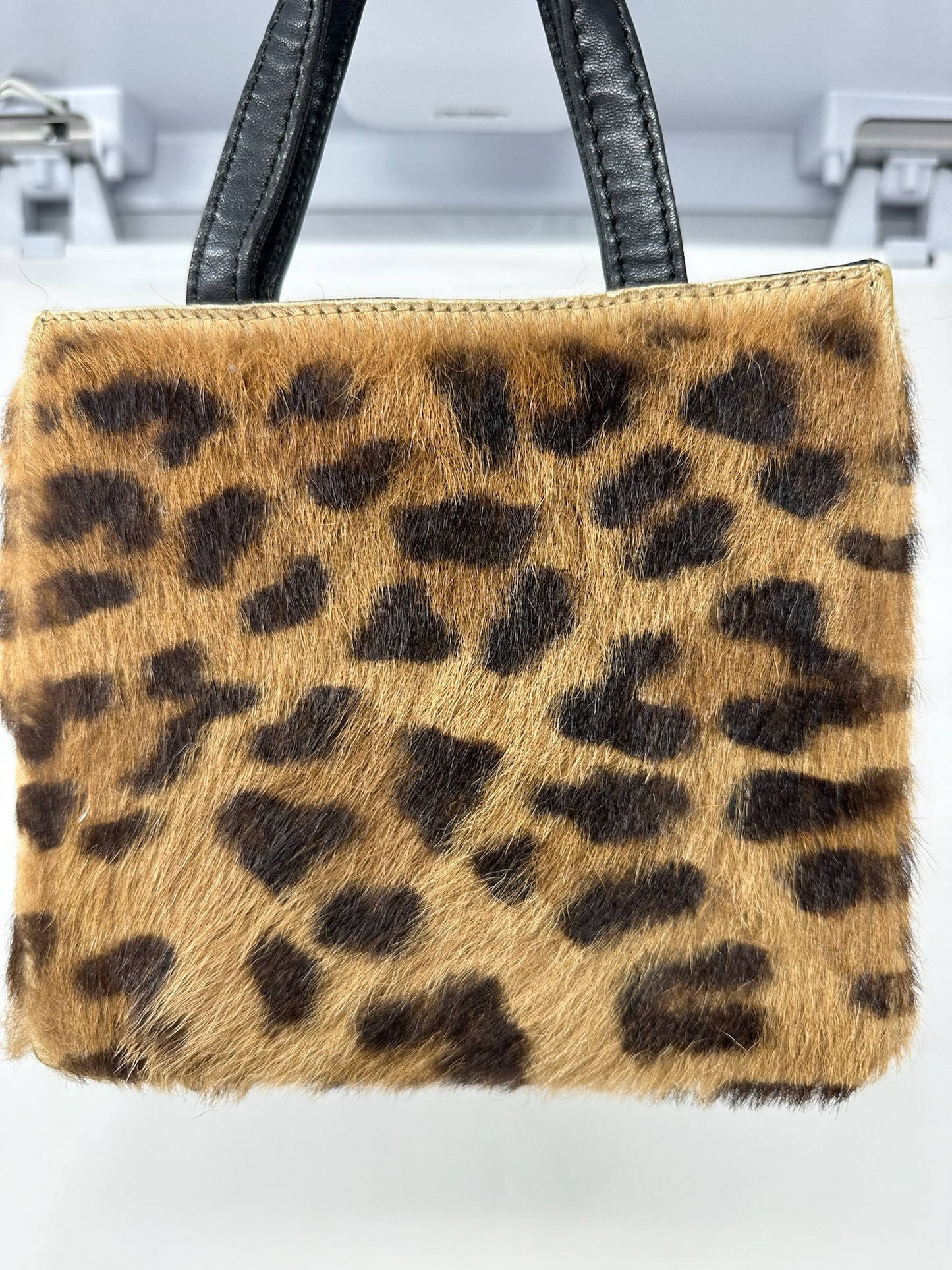 Loewe Furry Leopard Print Mini Tote Bag