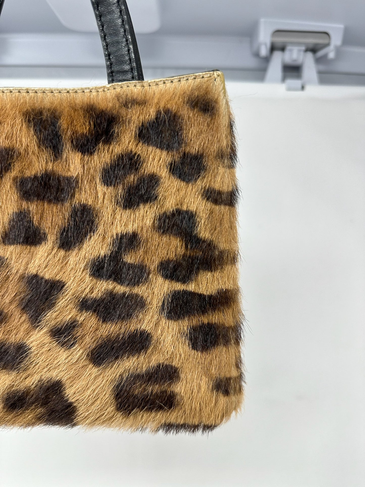 Loewe Furry Leopard Print Mini Tote Bag