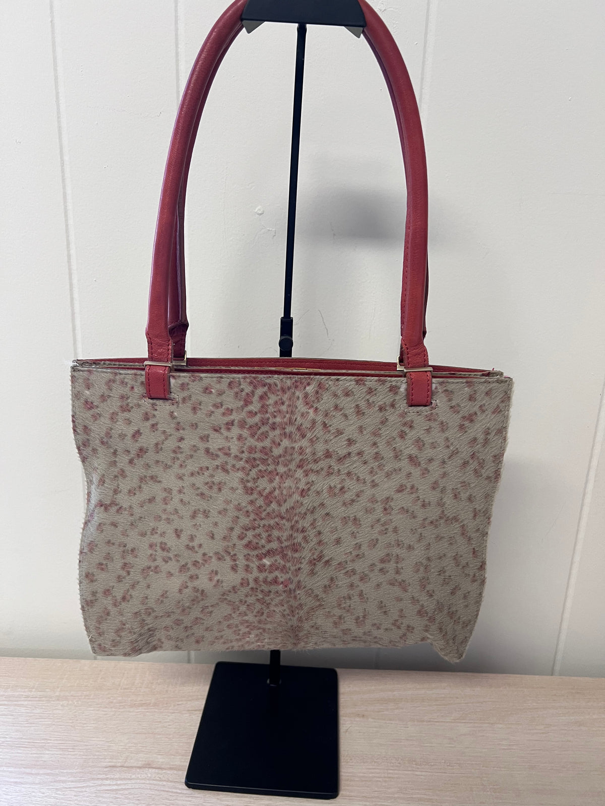 Bottega Veneta Leopard Print Pony Hair Leather Tote Bag