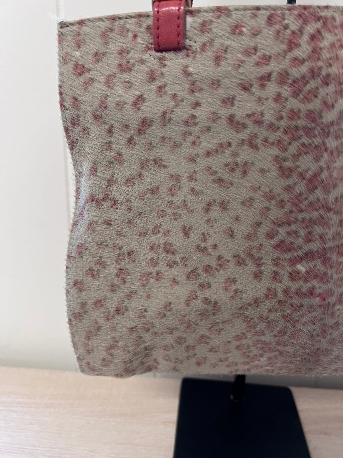 Bottega Veneta Leopard Print Pony Hair Leather Tote Bag