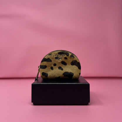 Prada Mini Pouch Pony Hair Animal Print