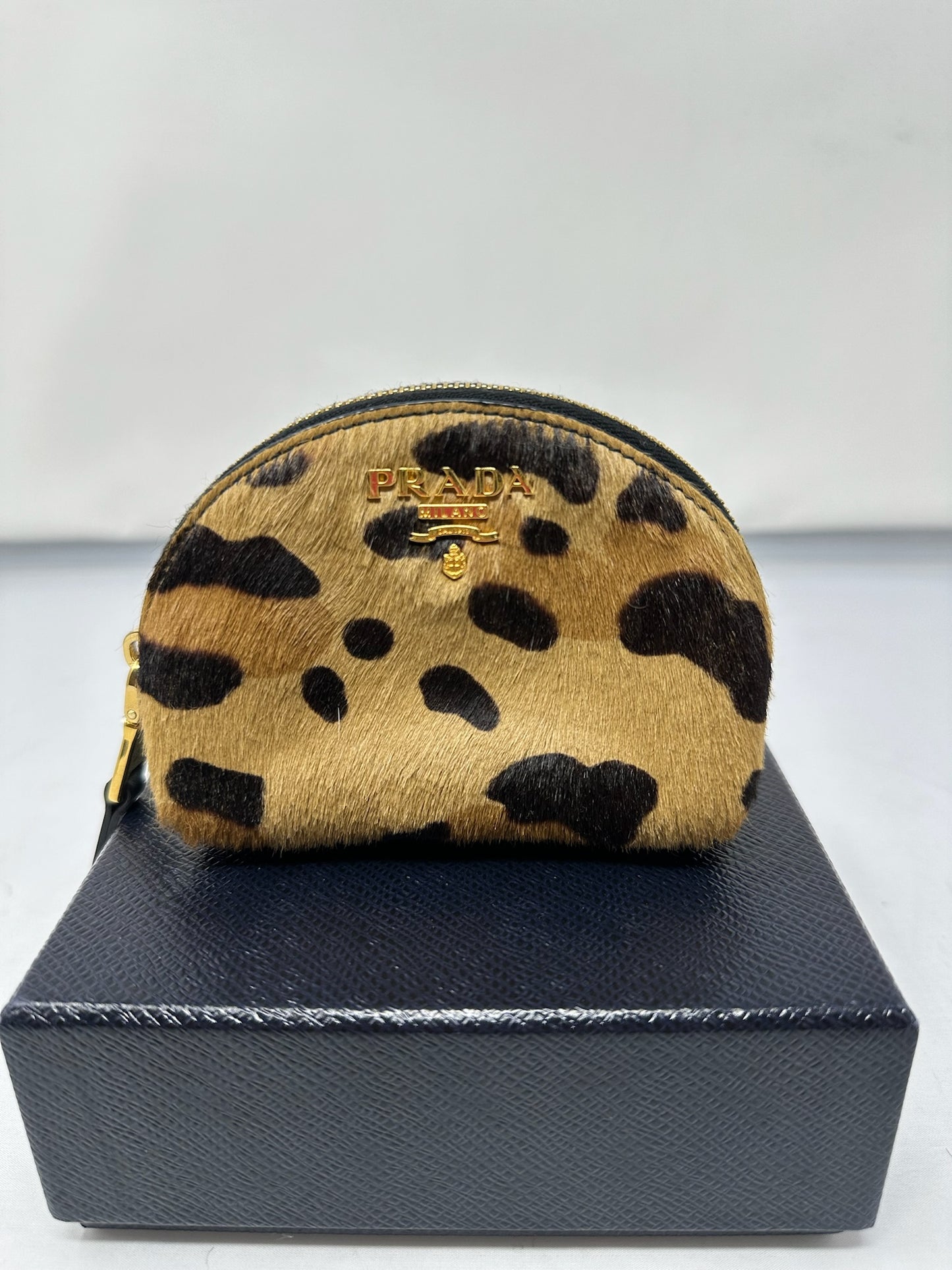 Prada Mini Pouch Pony Hair Animal Print