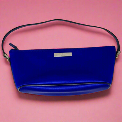 Gucci Royal Blue Silk Satin Handle Bag