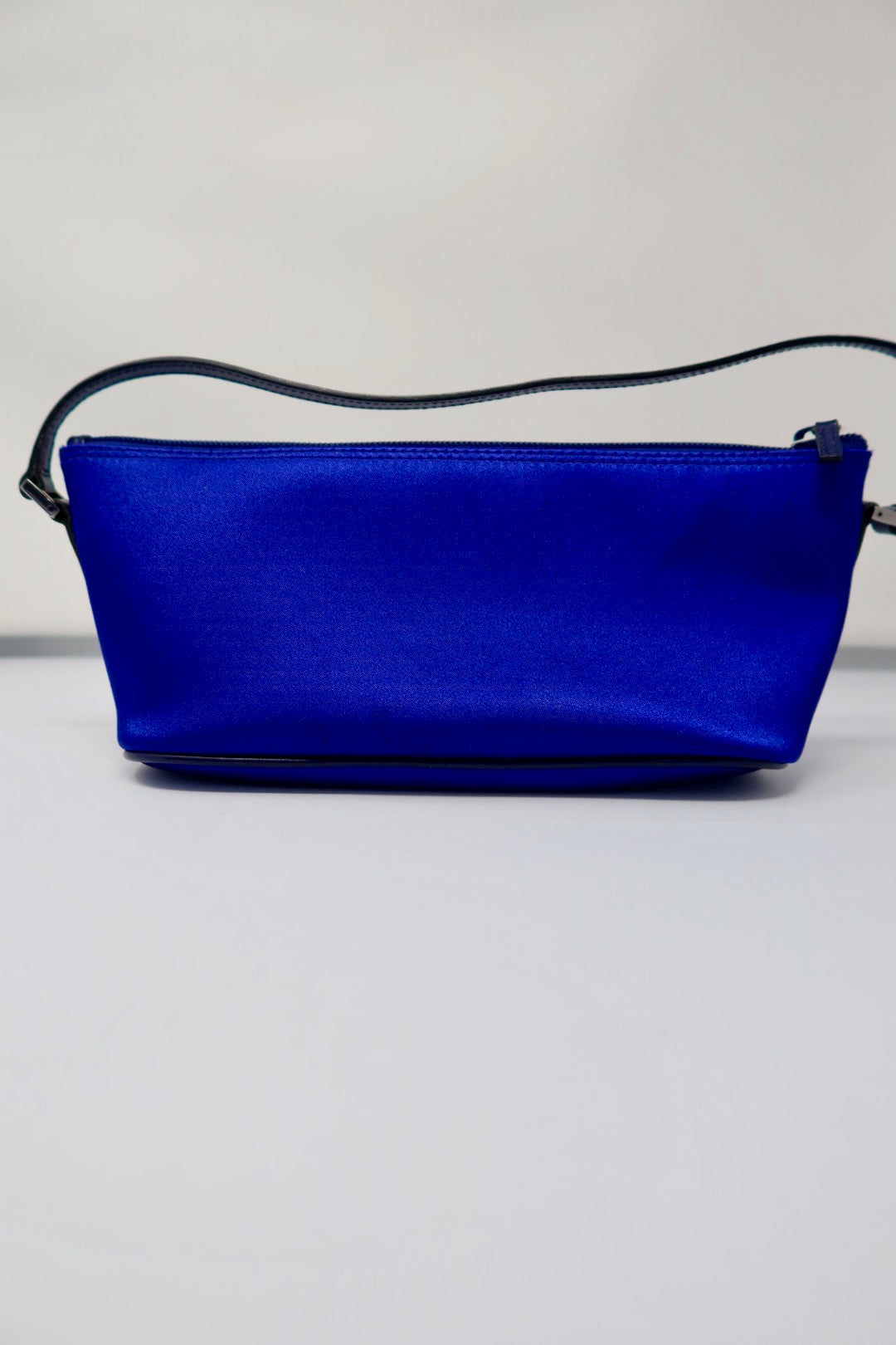 Gucci Royal Blue Silk Satin Handle Bag