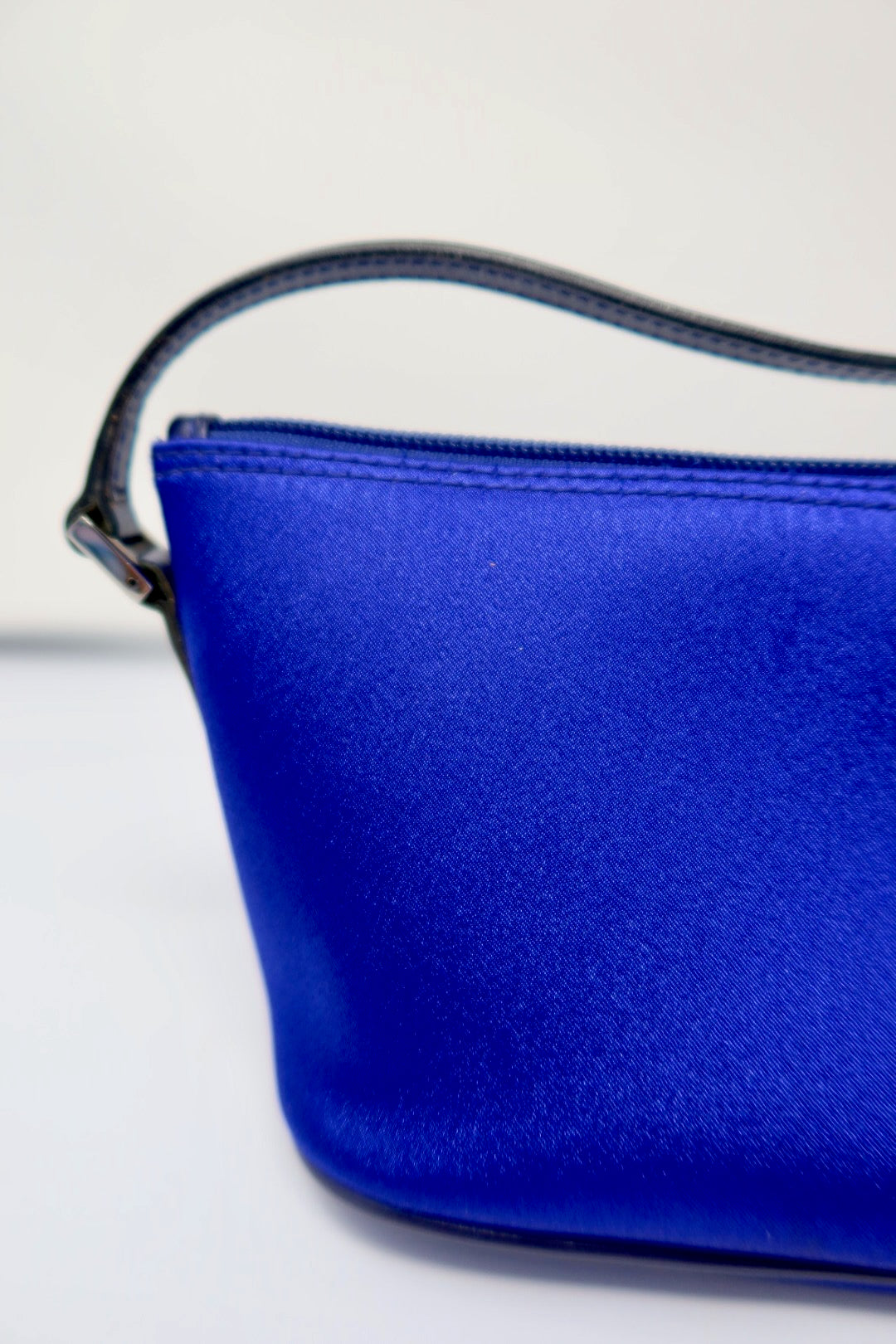 Gucci Royal Blue Silk Satin Handle Bag