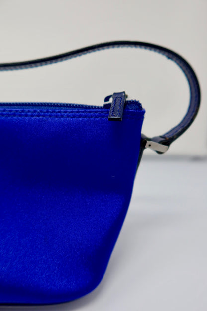 Gucci Royal Blue Silk Satin Handle Bag