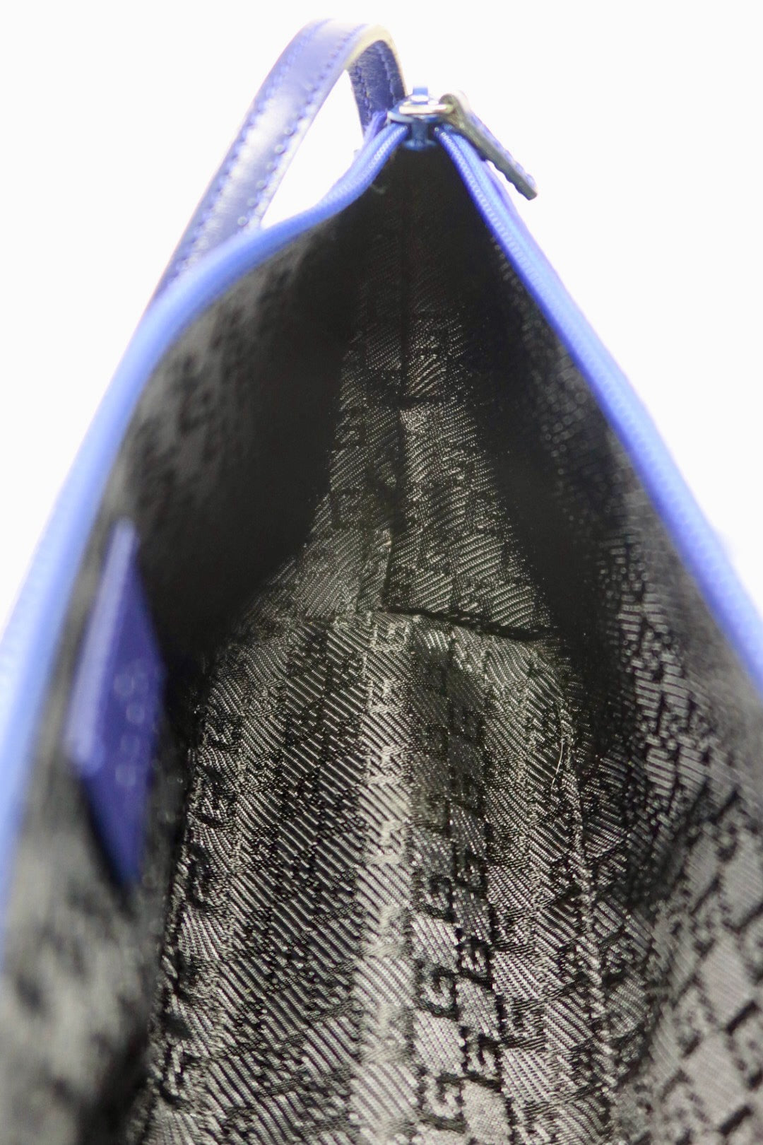 Gucci Royal Blue Silk Satin Handle Bag