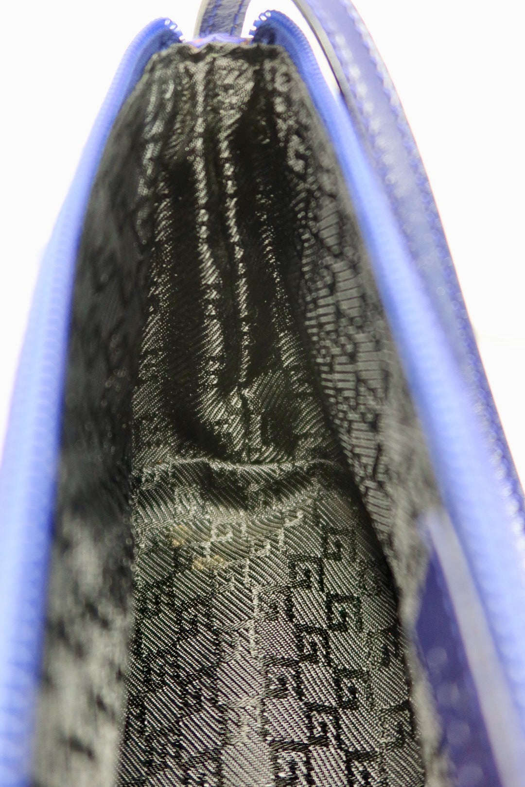 Gucci Royal Blue Silk Satin Handle Bag