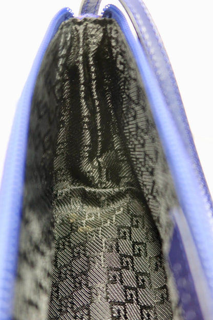 Gucci Royal Blue Silk Satin Handle Bag
