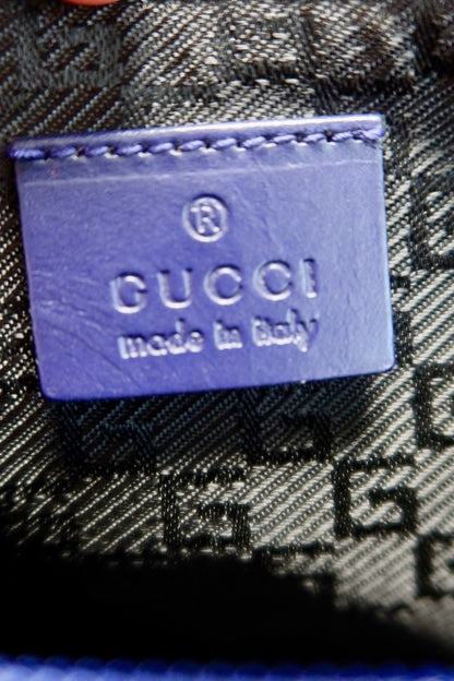 Gucci Royal Blue Silk Satin Handle Bag