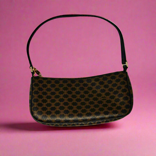 Celine Macadam Triomphe Canvas Mini Shoulder Bag (original duster)