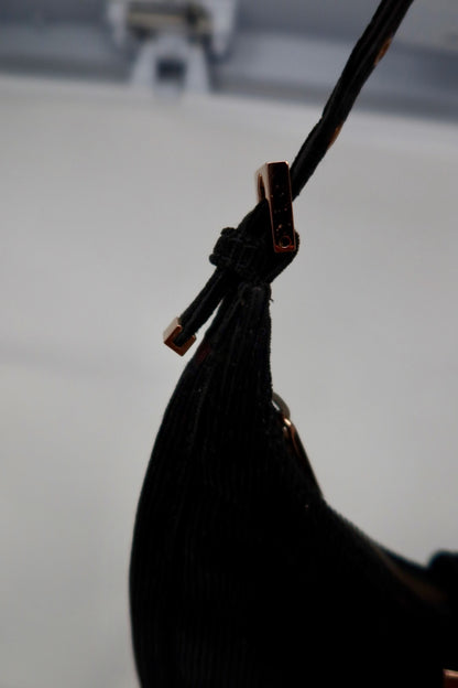 Fendi Half Moon Black Corduroy
