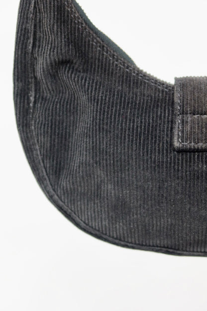 Fendi Half Moon Black Corduroy