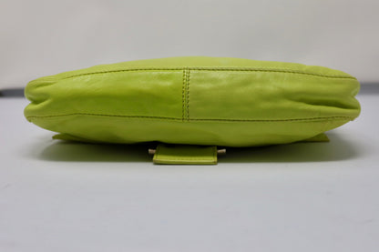 Fendi Baguette Lime Green Leather
