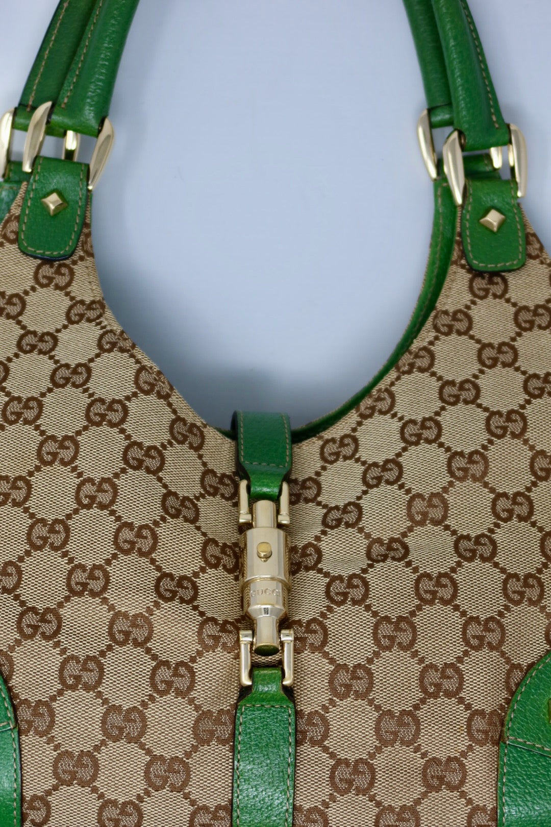 Gucci Jackie Green GG Canvas