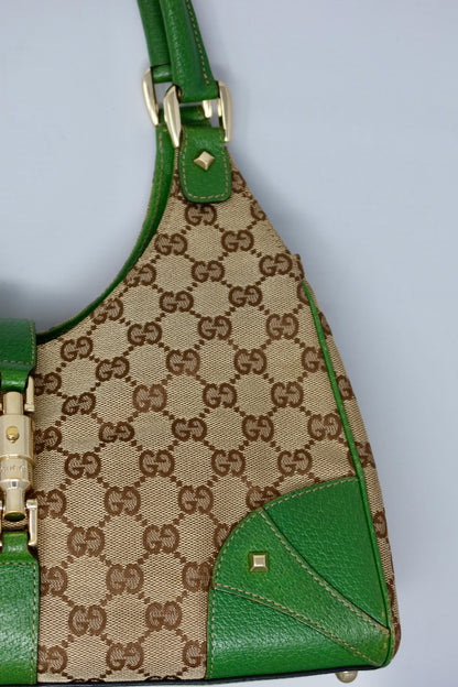 Gucci Jackie Green GG Canvas