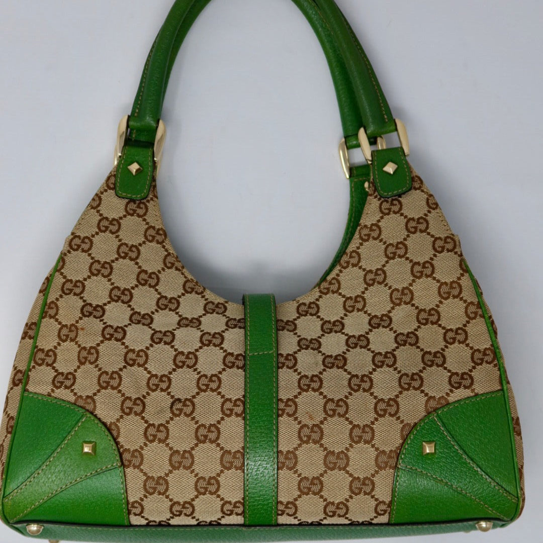 Gucci Jackie Green GG Canvas