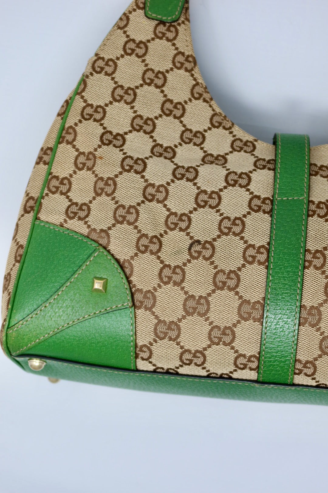 Gucci Jackie Green GG Canvas