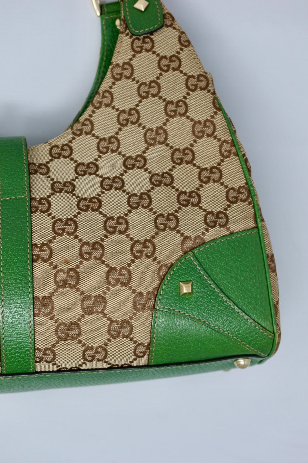 Gucci Jackie Green GG Canvas