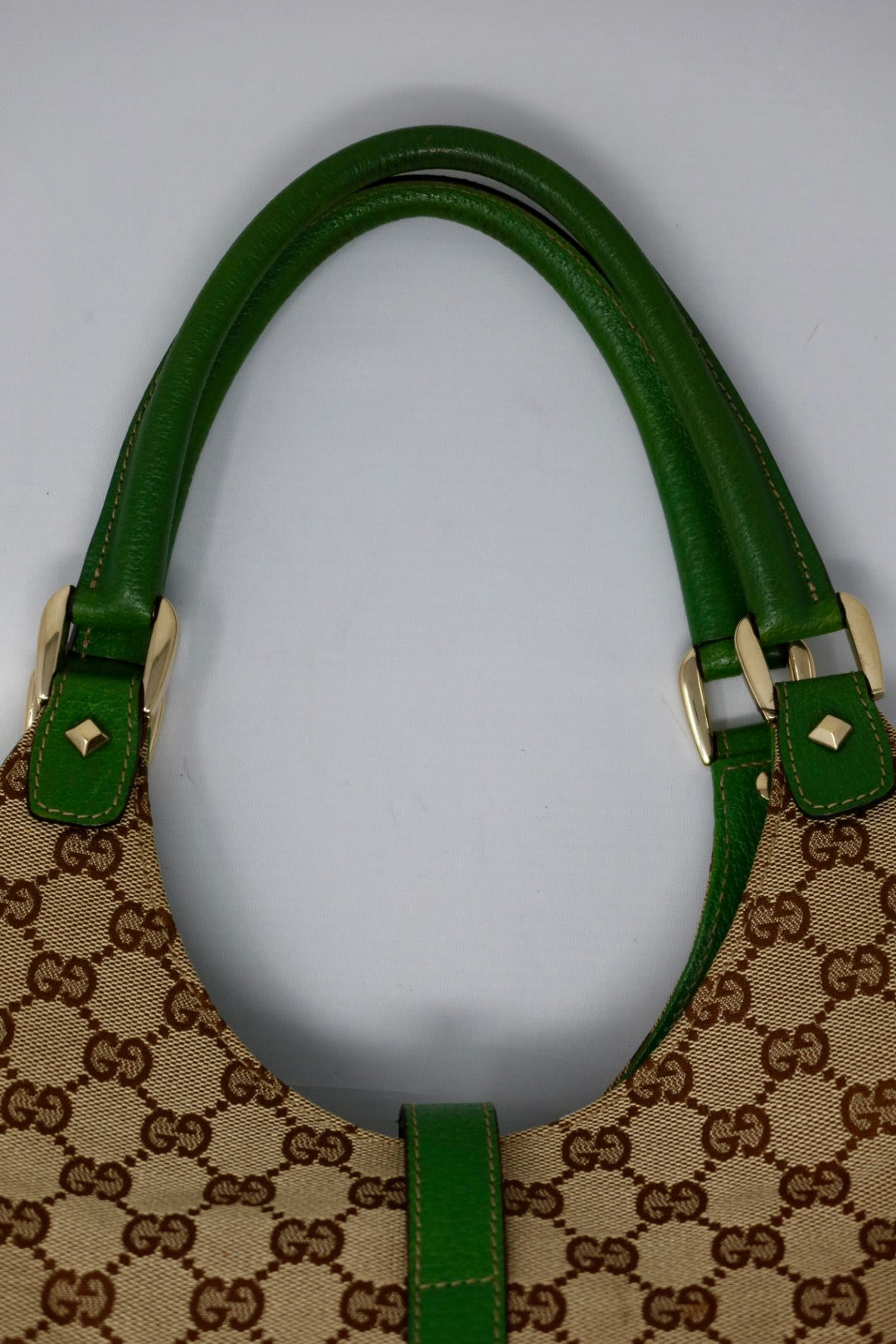 Gucci Jackie Green GG Canvas