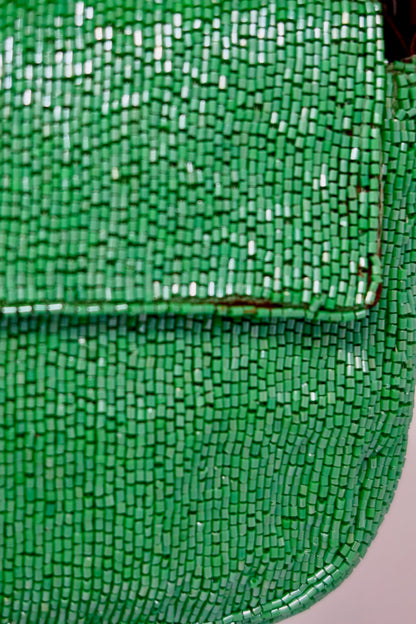 Fendi Beaded Baguette Green (comes with original duster and extra beads)