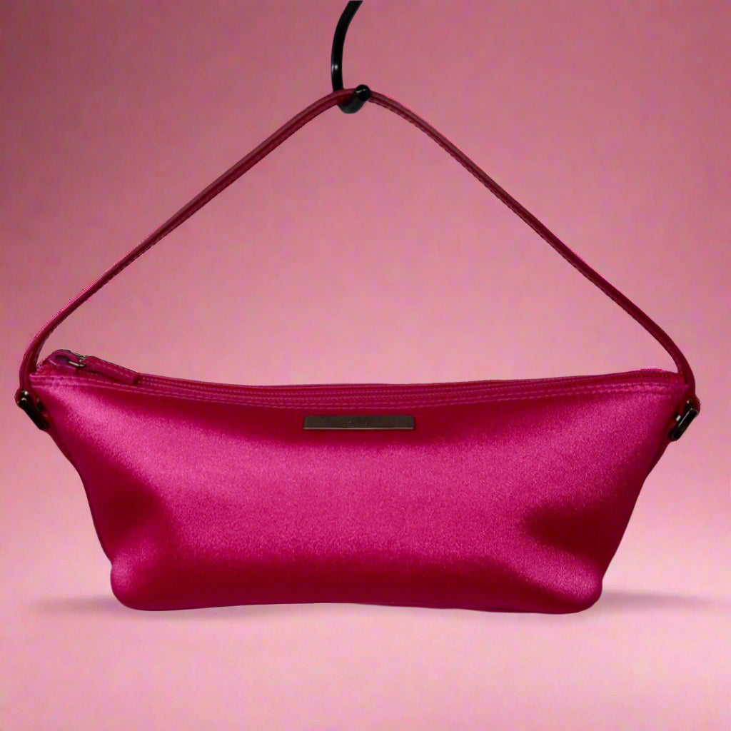 Gucci Pink Satin Mini Pochette