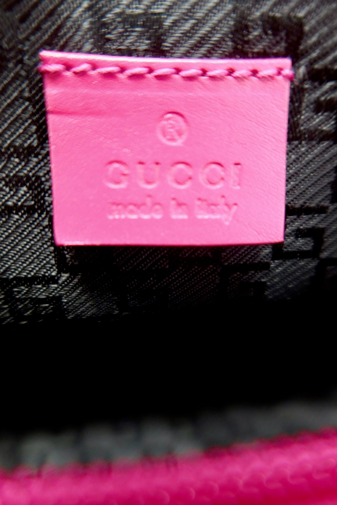 Gucci Pink Satin Mini Pochette