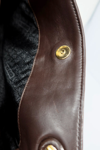 Bottega Veneta Brown Interciatto