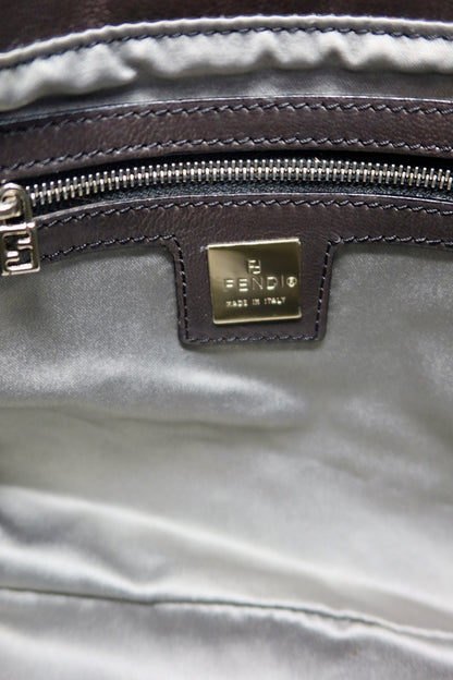 Fendi Mamma Beaded Blue/Black Baguette
