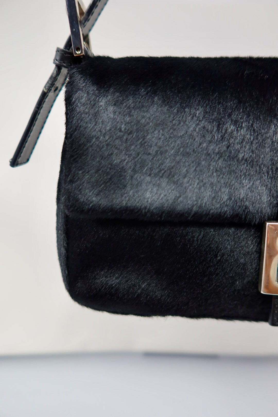 Fendi Baguette Black Pony Hair
