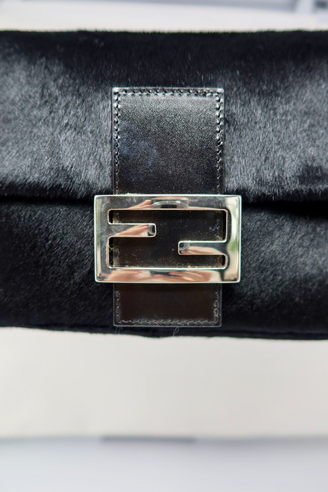 Fendi Baguette Black Pony Hair