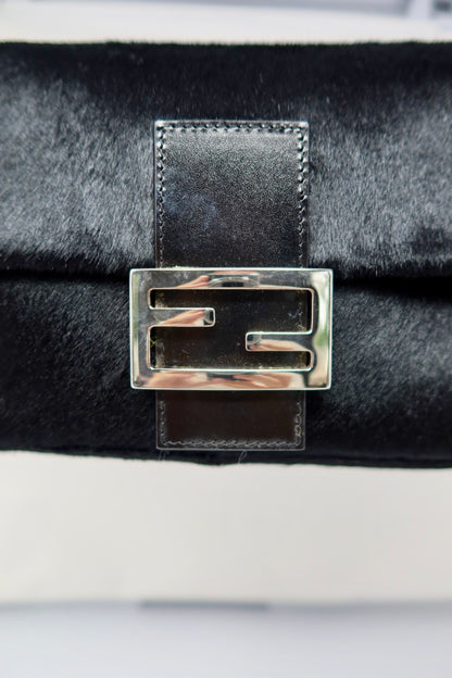 Fendi Baguette Black Pony Hair