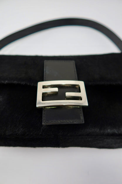 Fendi Baguette Black Pony Hair