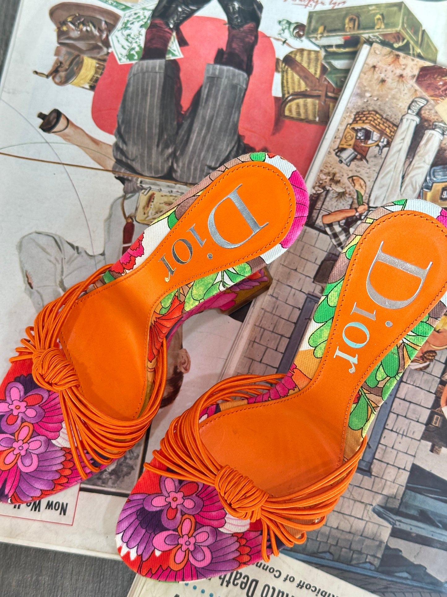 Dior Orange Wedges