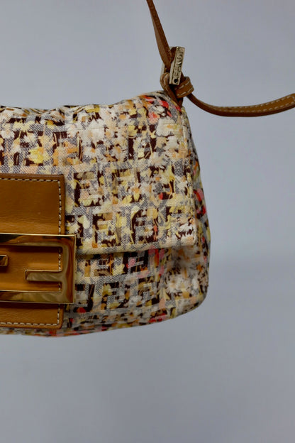 Fendi Mini Mamma Floral Baguette